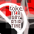 repeating white heart outlines with 'take ITA DAY ATIA TIME' text in red and black, set against a pixelated background