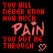 A 5x4 contact sheet of an animated AIM buddy icon showing sequential frames with red pixelated text on a black background, featuring repeated phrases and heart symbols that change across frames.