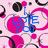 Pixelated icon with pink and blue text 'LOVE YOU' over a light pink background featuring abstract shapes.