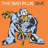 A pixelated animated contact sheet featuring a robotic character on an orange background with promotional text for "THE BAD PLUS" album release.