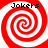 Four identical red and white spiral patterns arranged in a , each with the text 'Jokers' above it in black pixelated font