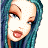 A 48x48 pixel buddy icon featuring a cartoon-style character with blue hair and green text reading "Original Icons .com" on the right side, displayed as part of an animated contact sheet.