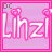 Pixelated pink and white text 'Lihzi' with heart accents on a light purple background, framed by a bright pink border.