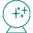 Teal circular outline with a base, containing four teal plus signs of varying sizes on light gray background.
