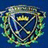 six distinct with text and imagery including a crest, exclamation marks, and a beach scene