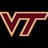A static pixel art image with a maroon and gold VT logo on the left, white text reading "don't forget" below it, and "respect the hokie" to the right of the logo.