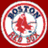 Circular red-and-white icon with 'BOSTON RED SOX' text and a red 'B' logo, featuring animated text overlays.
