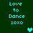 Two identical static images of cyan text on dark green background with pixelated heart symbols.