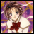 A pixelated anime-style character with brown hair and a red bow on a white top, next to stylized text reading "Anime IM" and "COM" on a black background.