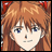 A pixelated anime-style character with long brown hair and blue eyes appears on the left side of a contact sheet, while the right side displays text reading "Anime IM" above "COM" in white pixelated font against black background.