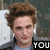 six pixelated images showing a person with brown curly hair in a gray jacket over a light blue shirt, with text overlays changing across frames