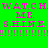 Green background with repeated pink text 'WATCH ME. SHINE.' and purple exclamation marks, some words on blue rectangular overlays.