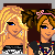 Animated contact sheet of pixel art characters and text panels showing a sequence of frames with changing text overlays on dark backgrounds.