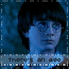 A four- of a person with dark hair and round glasses, each showing different text overlays in pixelated font