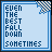 A 4x4 grid of animated frames showing a pixelated blue text icon with changing letter spacing and small symbols across the sequence.
