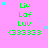 Pixelated green text 'Liv Laf Luv' and '<333333' on pink background with scattered blue stars, varying star counts per frame.
