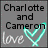 A gray square icon with black text, white cursive 'love', and a cyan neon heart outline; the top-right corner displays '<3' symbols and date '10.18.07'.
