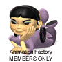 A cartoon-style character with black hair in a bun, purple clothing, and large earrings rests their chin on one hand while lying down.