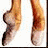 A four- shows a pixelated figure's legs in ballet shoes, transitioning from crossed feet to extended pose with heart symbols on the right