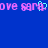 Pixelated text in pink and cyan on a blue background, with the word 'DOVE' partially visible among repeated patterns.