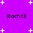 Purple background with white pixelated stars and four instances of "Rach<3" text in black pixelated font.