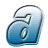 A blue 3D-style number '7' icon with a black outline and white highlight on the left, next to scattered gray pixelated numbers on a transparent background.