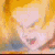Animated sequence of a character with long blonde hair and closed eyes, mouth open in an expression
