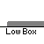 Pixelated character in yellow shirt and blue pants performs actions on gray platforms with 'Low Bok' text below each frame.