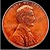 A 50x50 pixel animated contact sheet showing two frames of a penny icon on the left and green text reading "Original Icons .com" on the right against a black background.