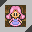Five pixel-art characters in a : pink-haired girl, orange ponytail, brown hair with red shorts, blue braided hair, blonde woman. All static