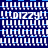 Blue and white pixelated pattern with repeated 'DIZZY!' text in a , no visible motion or distinct subjects