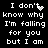 Pixelated white text on black background repeats 'I don't know why I'm falling for you but I am' with animated cursor-like changes in the word 'don't'.