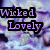 Purple and blue floral background with pixelated text reading 'Wicked Lovely' on left side, transitioning to 'Please. Let her be the one....' on right side.