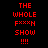 Red pixelated text on black background with white rectangular overlays shifting across the text in an animated sequence.