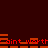 Red pixelated text 'aint worth' repeats horizontally across a dark brown background with orange rectangular accents.