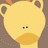Pixelated giraffe head with small eyes and a downturned mouth on a brown background, next to repeated text 'giraffes are so cute !!!!' in white block letters on black.