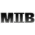A 50x50 pixel animated contact sheet showing two frames of a buddy icon: left frame displays "MIIB" text on white background, right frame shows "Original Icons .com" in green script on dark green background.