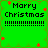 Green background with red star-like shapes and pixelated text reading 'Marry Christmas' followed by dotted lines, arranged in a pattern