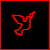 Four pixelated bird icons in red, purple, green, and blue arranged in a 2x2 grid on black backgrounds with colored borders.