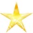 A static pixelated star with five points, rendered in yellow and orange hues against a white background.