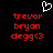 A static pixel art image with red text and a white heart symbol on black background.