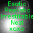 Green text on a dark background with light effects, displaying 'Exotic Realistic Irrestitabl Neat xoxo' in four identical