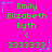A static digital image with bright pink background, green text reading "Emily Elizabeth Byth" and "333333", blue and purple star accents.