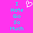 A static pixel art image with a bright pink background, cyan text, and a white heart symbol.
