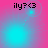 Pixelated text 'ily?<(3' appears in top-left corner over pink-to-cyan gradient background with animated light effects.