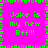 Bright pink background with green pixelated text reading "Jake is my new Bff!!!" arranged in a pattern, bordered by alternating green and gray pixels