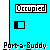 Pixel art animation of a yellow figure interacting with blue structures, showing sequential states from standing to falling and emitting "-Help!" text.