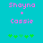 Pixelated text and green symbols on a cyan background with animation changes in symbol arrangement.