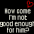 A static pixel art image with white text on black background, red heart symbol above text.
