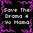 Pixelated text and pink border on black background with repeated phrases.